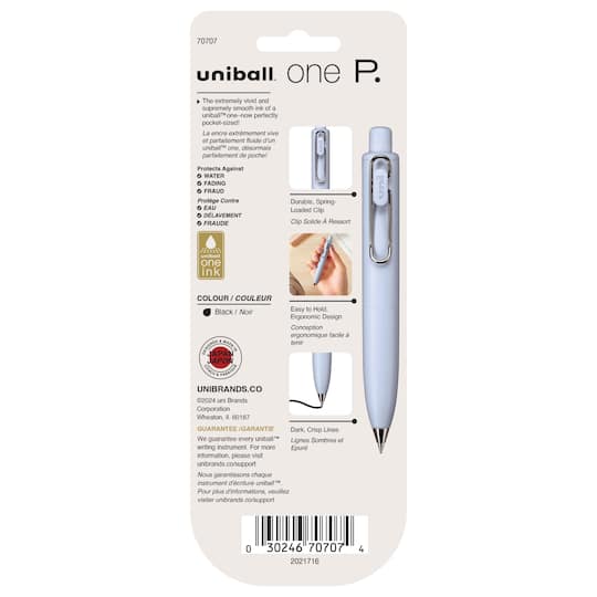 uniball™ One P 0.5mm Black Retractable Gel Pen Set